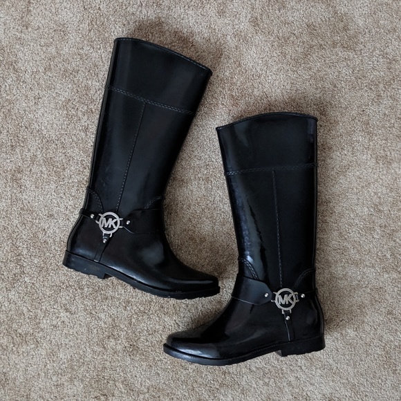 Michael Kors Shoes - {Michael Kors} Tall Black Rain Boots